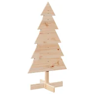 Choinki - vidaXL Drewniana choinka do udekorowania, 100 cm, lite drewno sosnowe - miniaturka - grafika 1
