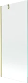 Parawany nawannowe - Mexen Next parawan nawannowy 1-skrzydłowy 80 x 150 cm, transparent, złoty szczotkowany - 895-080-000-00-00-55 - miniaturka - grafika 1