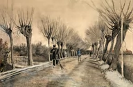 Plakaty - Plakat, Road in Etten, Vincent van Gogh, 100x70 cm - miniaturka - grafika 1