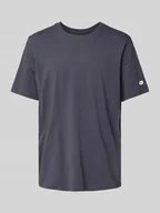 Koszulki męskie - T-shirt z wyhaftowanym logo - miniaturka - grafika 1