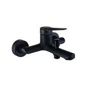 Baterie wannowe i prysznicowe - Bateria wannowa czarna Molett Valvex - miniaturka - grafika 1