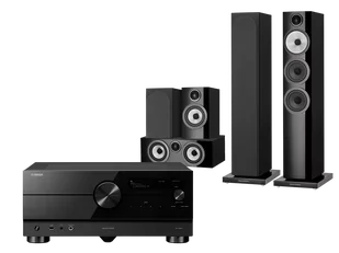 Kino domowe Yamaha RX-A6A (czarny) + 704 S3 (czarny) + 707 S3 (czarny) + HTM72 S3 (czarny) - Kino domowe - miniaturka - grafika 1