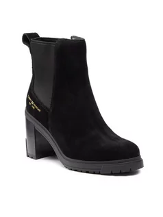 Botki damskie - Tommy Hilfiger Botki Th Outdoor High Heel Boot FW0FW05998 Czarny - grafika 1