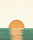 Podkładki pod mysz - PODKŁADKA POD MYSZ Z Nadrukiem 22x18 cm Zachód Słońca Vintage Tekst Prezent - miniaturka - grafika 1