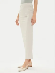 Gina Tricot Spódnica ołówkowa 20842 Beżowy Slim Fit - Spódnice - miniaturka - grafika 1