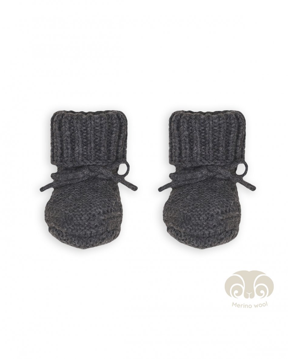 LODGER Slipper merino wełniane kapcie Storm 0-6m SLM 329_0-6