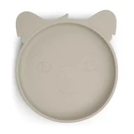 Śliniaki i fartuszki - Nuuroo silikonowy talerzyk obiadowy duży KOALA Cobblestone - miniaturka - grafika 1