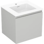 Szafki łazienkowe - Mexen Orio szafka łazienkowa 50 cm z umywalką Otis, 1 szuflada, szara mat/biała mat - 91A10-05047-1-BF62-W18M01 - miniaturka - grafika 1