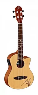 Ortega ru5ce te pinii ABS/sapele drewniane Tenor Ukulele (Cut Away, odcień zaopatrują, Tortoise Style binding, grawerowanie laserowe) RU5CE-TE - Inne instrumenty muzyczne - miniaturka - grafika 1