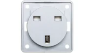 Gniazdka elektryczne - Hager Polo Integro Flow Gniazdo pojedyncze zu 16A standard brytyjski jasnoszare 0962622506 0962622506 - miniaturka - grafika 1