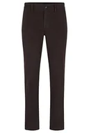 Spodnie męskie - BOSS Spodnie męskie, ciemnobrązowy, 30W / 32L - miniaturka - grafika 1