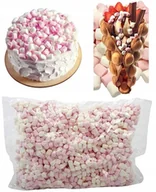 Dodatki do ciast w proszku - POSYPKA NA TORT dekoracje na babeczki PIANKI MARSHMALLOWS wesele MIX 1kg - miniaturka - grafika 1