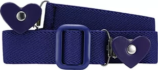 Playshoes Dziewczęcy elastyczny pasek z klipsami w kształcie serca, Fioletowy (Lila), 74-110 - Paski - miniaturka - grafika 1