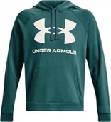Bluzy męskie - Under Armour Bluza męska Under Armour Rival Fleece Big Logo HD zielona 1357093 722 S - miniaturka - grafika 1