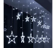 Lampy ogrodowe - Brilagi - LED Zewnętrzny kurtyna świąteczna 77xLED/3xAA/USB 1,8m IP44 zimna biel - miniaturka - grafika 1