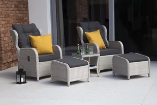 Meble ogrodowe technorattanowe Sofia Beige / Beige Melange - Meble ogrodowe - miniaturka - grafika 4