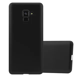 Pokrowiec Do Samsung Galaxy A8 2018 w METALLIC CZARNY Etui TPU Silikon Obudowa Ochronny Case Cover Cadorabo - Etui i futerały do telefonów - miniaturka - grafika 1