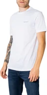 Koszulki męskie - ARMANI EXCHANGE T-shirt męski bawełna biały GR54245 - Rozmiar: XXL - miniaturka - grafika 1
