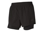 Spodenki męskie - CRIVIT Szorty funkcyjne męskie ze spodenkami wewnętrznymi (Czarny, S (44/46)) - miniaturka - grafika 1