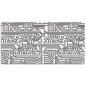 Podkładki na biurko - Mata ochronna z nadrukiem Układ scalony 120x60 cm, Dywanomat - miniaturka - grafika 1