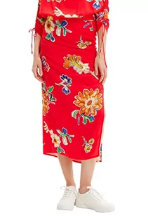 Spódnice - Desigual Damska spódnica, czerwony, XL - grafika 1