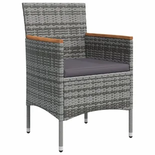 7-częściowy zestaw mebli ogrodowych z poduszkami, czarno-szary - Meble ogrodowe 7-częściowy zestaw mebli ogrodowych z poduszkami, czarno-szary - Meble ogrodowe - miniaturka - grafika 6