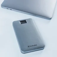 Dyski HDD - Verbatim zewnętrzny dysk twardy, Executive Fingerprint Secure HDD, 2.5", USB 3.0 (3.2 Gen 1), 1TB, 53652, szary, szyfrowany z czyt - miniaturka - grafika 1