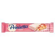 Batoniki - Princessa Wafel przekładany kremem o smaku ciasta z truskawkami 40 g - miniaturka - grafika 1