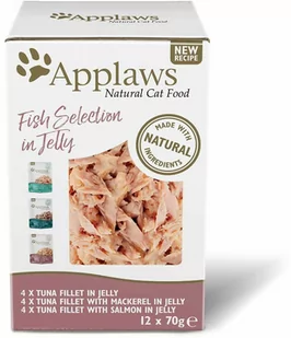 Zestaw mieszany Applaws w galarecie, 12 x 70 g - Zestaw rybny (3 smaki) - Mokra karma dla kotów - miniaturka - grafika 1