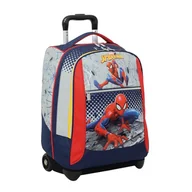 Plecaki szkolne i tornistry - Spider Man Duży wózek szkolny, czerwony i szary, podwójny przedział, kieszeń na butelkę i system crossover, plecak szkolny podróżny, Wielokolorowy, Taglia Unica, Wózek szkolny - miniaturka - grafika 1