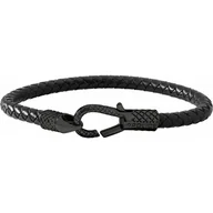 Bransolety męskie - Bransoletka Męska Police PJ26491BLB.02 Skórzany 19 cm - miniaturka - grafika 1