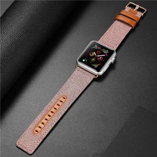 Dux Ducis Litchi Grain Band pasek opaska bransoleta do Watch 4 40mm / Watch 3 38mm / Watch 2 38mm / Watch 1 38mm różowy - Akcesoria do smartwatchy - miniaturka - grafika 6