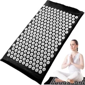 Akcesoria medycyny naturalnej - Mata Zdrowotna Do Akupresury Kolcami Na Ból Stres - Wysyłamy Czarne - miniaturka - grafika 1