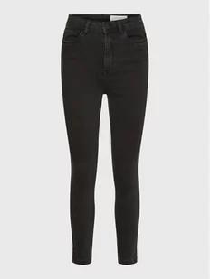 Noisy May Jeansy 27019633 Czarny Slim Fit - Spodnie damskie - miniaturka - grafika 1