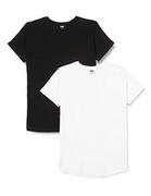 Koszulki męskie - Urban Classics T-shirt męski, czarny + biały, L - miniaturka - grafika 1