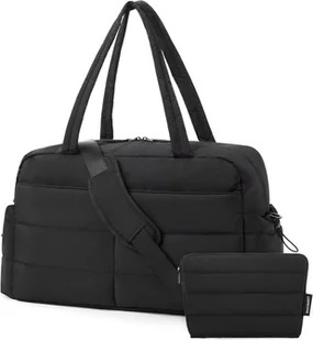 BAGSMART Torba podróżna damska 31L Wodoodporny bagaż podręczny Fitness Czarny - Torby podróżne - miniaturka - grafika 1