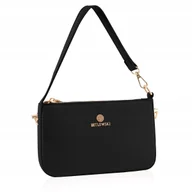 Torebki damskie - Betlewski MILEY Czarna Kopertówka Wizytowa Elegancka - miniaturka - grafika 1