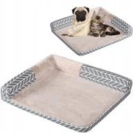 Legowiska dla psów - PETSTORY Narożne LEGOWISKO dla PSA lub KOTA miękkie mata KANAPA ZWIERZĘTA L - miniaturka - grafika 1