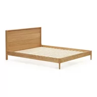 Stelaże pod materac - Łóżko dwuosobowe z litego drewna dębowego ze stelażem 160x200 cm Lenon – Kave Home - miniaturka - grafika 1
