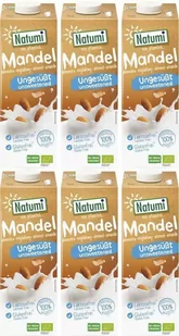 Natumi Napój Migdałowy Bez Cukru Bez Glutenu 6x1L - Napoje roślinne - miniaturka - grafika 1