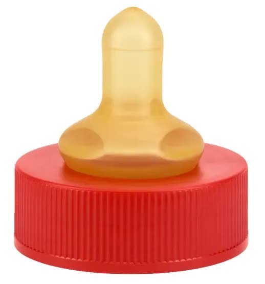 Jednorazowy smoczek do butelki dla wcześniaków okrągły lateks rozmiar 1M 142.020 Nuk MedicPro