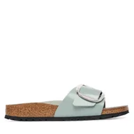 Klapki i japonki damskie - Klapki Birkenstock Madrid Big Buckle Hex 1031788 Zielony - miniaturka - grafika 1