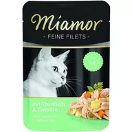 Mokra karma dla kotów - Miamor Feine Filets w galarecie 24 x 100 g Tuńczyk i warzywa - miniaturka - grafika 1