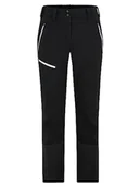 Spodnie damskie - Ziener NOLANE Softshell Hybrid spodnie damskie, wiatroszczelne, elastyczne, funkcjonalne, czarne, białe, 46 - miniaturka - grafika 1