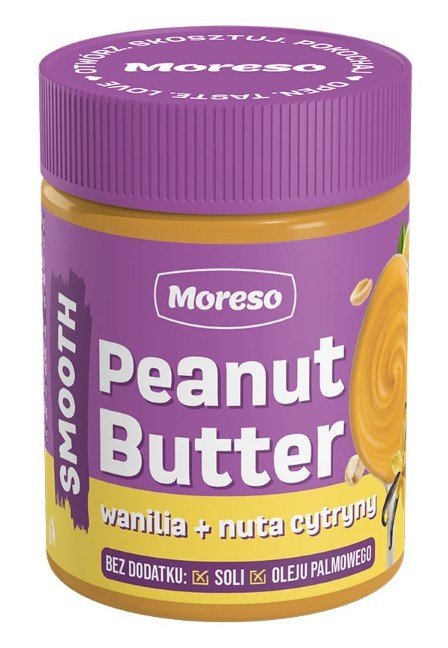 MORESO Krem arachidowy o smaku waniliowo-cytrynowym 190g [6]