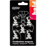 Akcesoria do tablic - Magnesy neodymowe z haczykiem 12mm 5szt GRAND - miniaturka - grafika 1