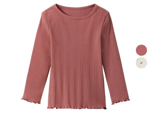 lupilu® Koszulka dziecięca z długim rękawem - Bluzki dla dziewczynek lupilu® Koszulka dziecięca z długim rękawem - Bluzki dla dziewczynek - miniaturka - grafika 1