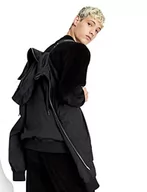 Kurtki męskie - Armani Exchange Męska kurtka z przodu, z logo na ściągaczu, kieszenie na zamek błyskawiczny, kurtka z kapturem, czarny, M - miniaturka - grafika 1