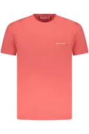 Koszulki męskie - TRUSSARDI MĘSKA KOSZULKA Z KRÓTKIM RĘKAWEM RÓŻOWA - Trussardi - miniaturka - grafika 1