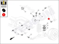 Tuleje zawieszenia - Tuleja amortyzatora TEDGUM 00463925 56210JD00AUB 00463925 - miniaturka - grafika 1